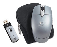 Logitech Cordless Optical Mouse for Notebooks Silver