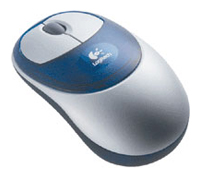 Logitech Cordless Optical Mouse C-BA4/M-RM67 Silver-Blue USB+PS/2