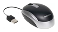 Toshiba Mini Retractible Laser Mouse Black-Silver USB