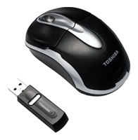 Toshiba Wireless Optical Tilt-Wheel Mouse Black-Silver USB