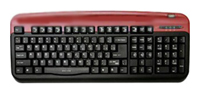 Oklick 300 M Office Keyboard Red USB+PS/2