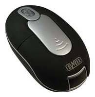 Sweex MI400V2 Mini Wireless Optical Mouse Black-Silver