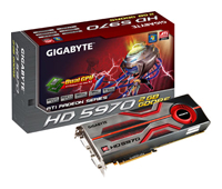 GigaByte Radeon HD 5970 725 Mhz PCI-E 2.1